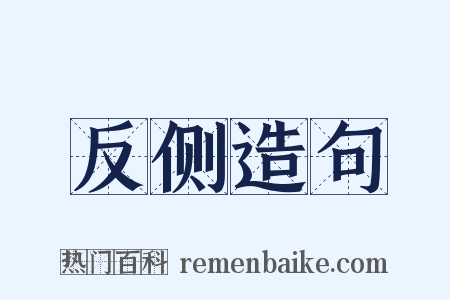 反侧造句是什么意思的图片